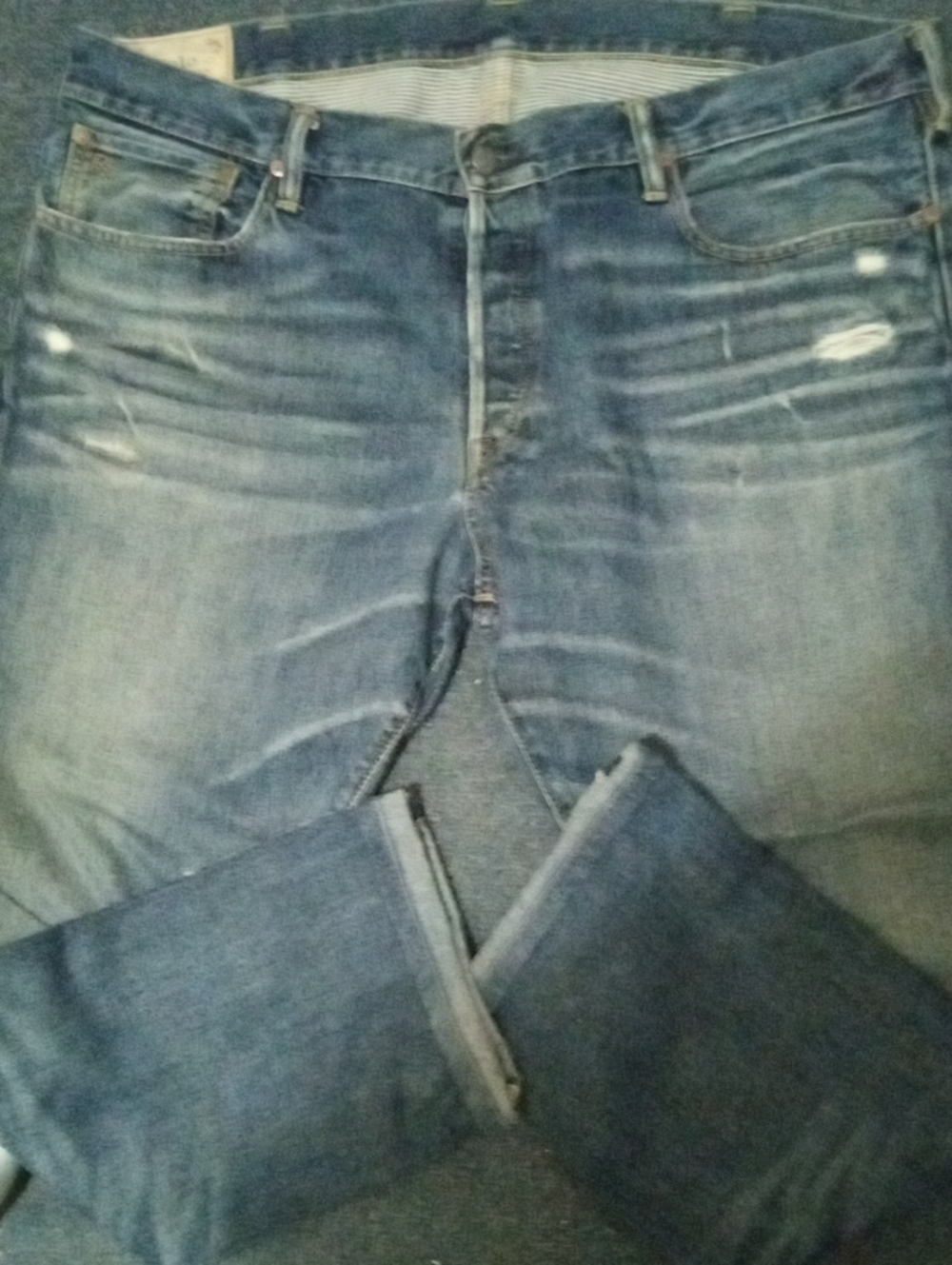 Polo By Ralph Lauren 40x32 Distressed Straight Fit Jeans 🔥🔥🔥